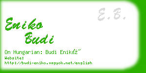 eniko budi business card